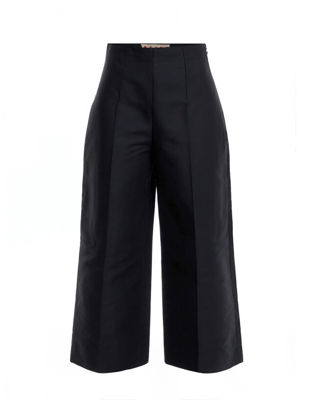 High Waist Trousers Without Front And Back Pockets
