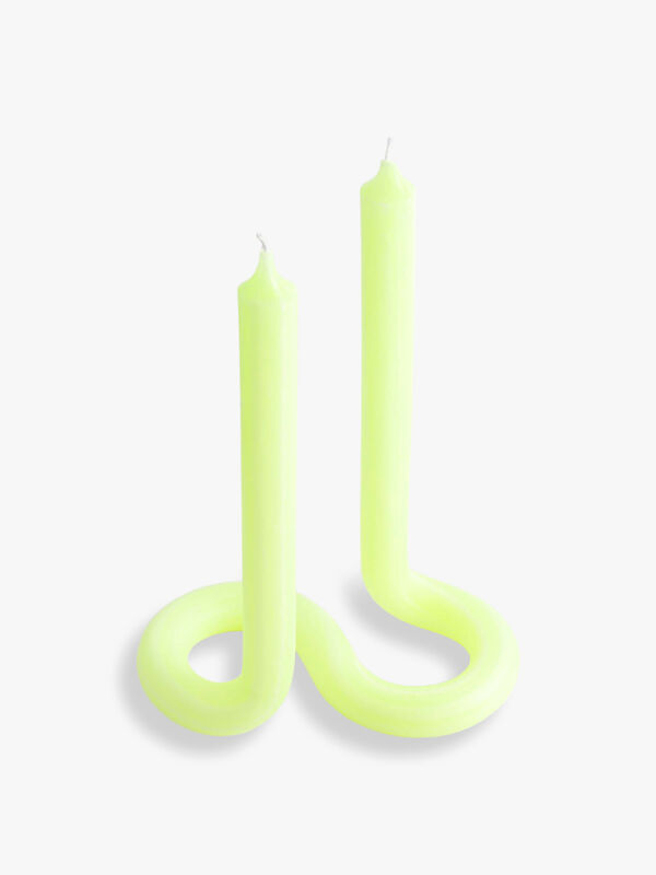 Yellow Twist Candle