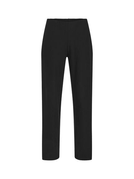 High Waisted Full Length Wide Pant
