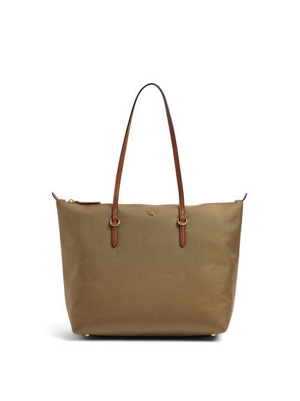Lauren Ralph Lauren Waxed Leather Small Kassie Shoulder Bag