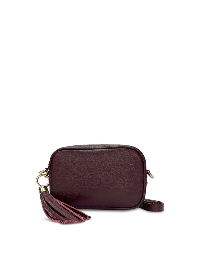 The Mini Tassel Port Leather Phone Bag