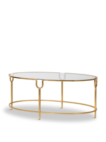 OCCASIONAL  Large Dimple glass coffee table
