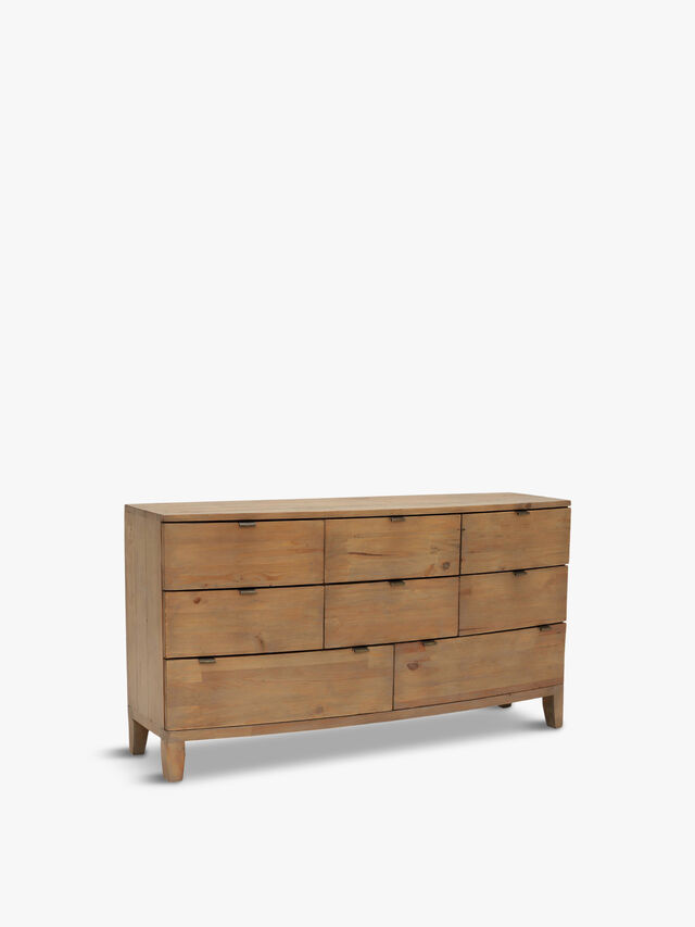 Rye Reclaimed Wood 8 Drawer Dresser Cabinet