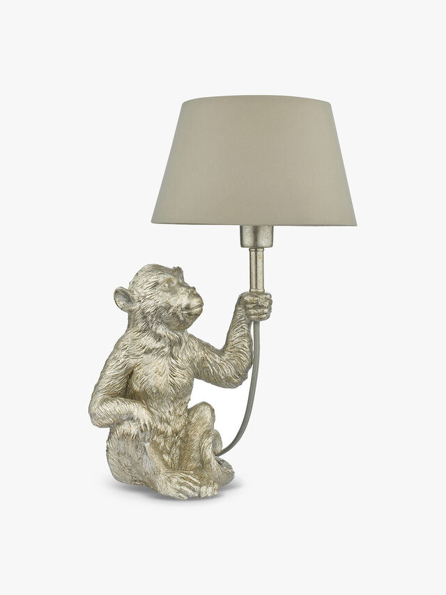 Zira 1 Light Monkey Table Lamp with Shade