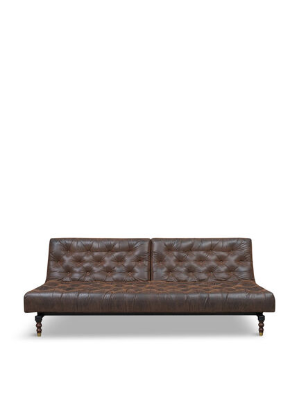 40 Winks Sofa Bed In Antique Faux Leather Brown