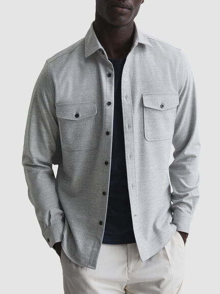 Chaser Button Front Twin Pocket Overshirt