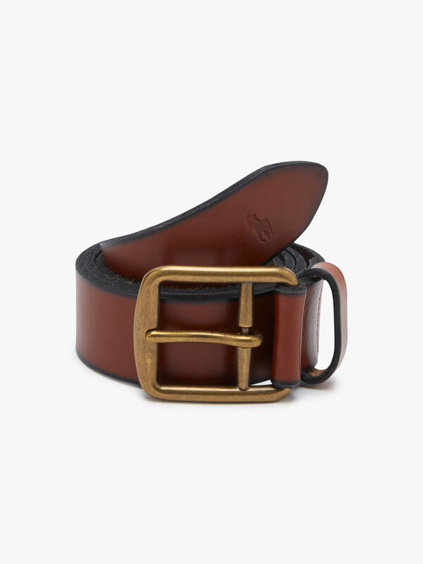 Saddle Logo Leather Belt