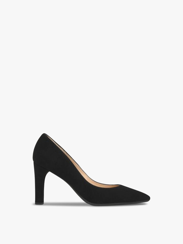 Tess Black Suede Courts