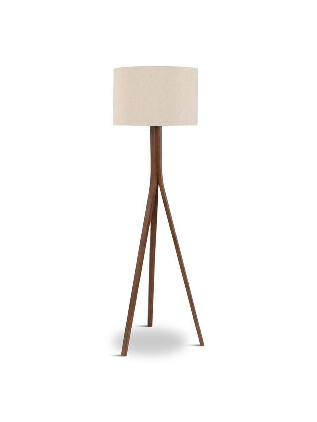Baxter Wooden Floor Lamp with Shade