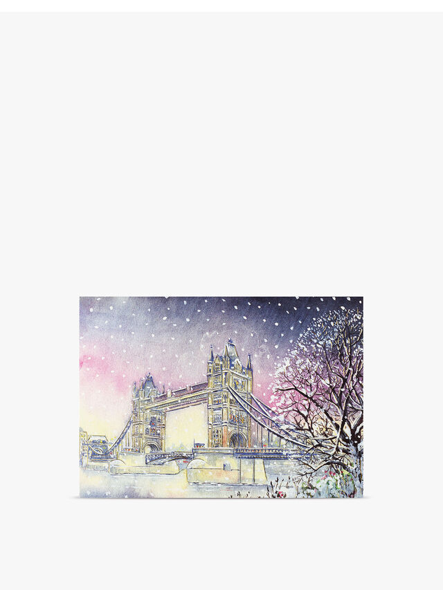 Tower Bridge In Winter Deluxe Cards Pack of 20