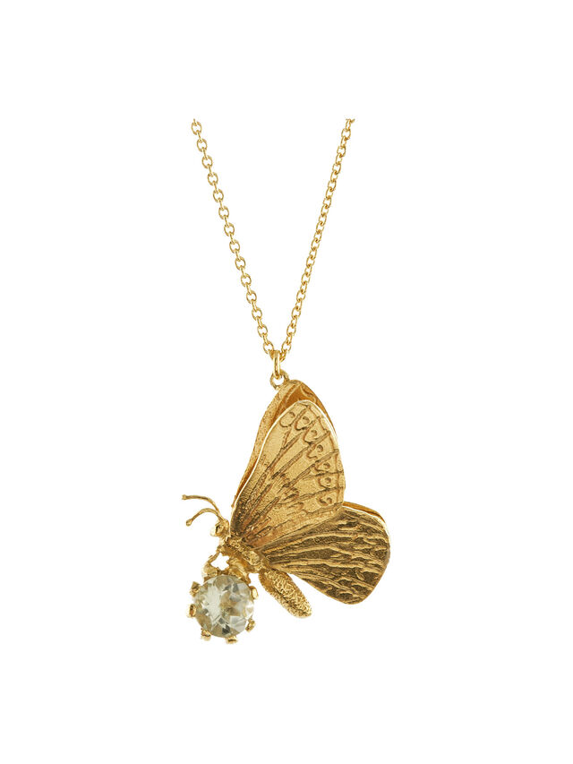 Green Amethsyt Butterfly Necklace