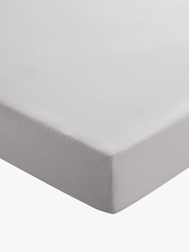 Brushed Cotton Plain Dye Fitted Sheet