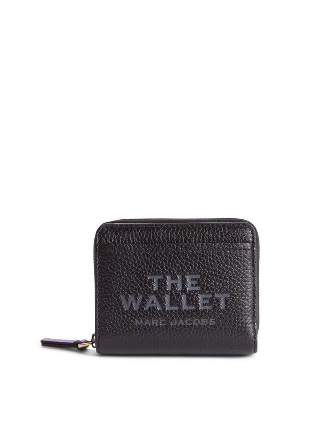The Leather Mini Compact Wallet Black