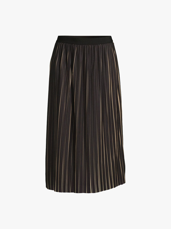 Croma Vertical Stripes Pleated Skirt