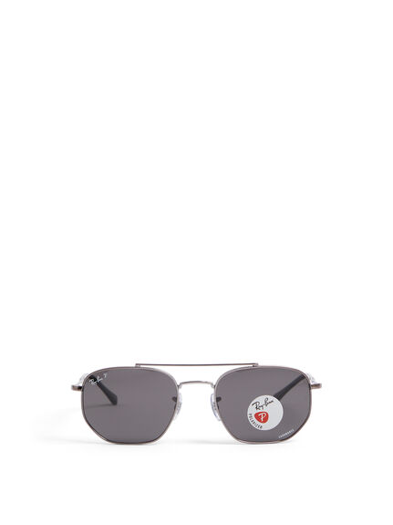 RB3707 Angular Polarised Metal Sunglasses