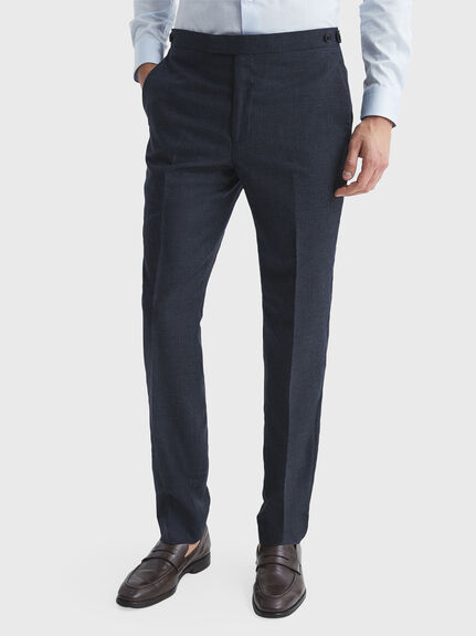 Dunn Slim Fit Textured Trousers