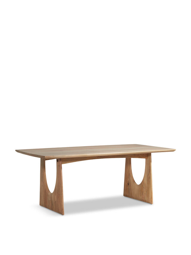 Oskar Neutral Wood Dining Table