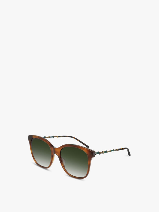 Bamboo Square Acetate Sunglasses