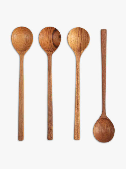 Reclaimed Teak Root Wood Just Spoon Set of 4