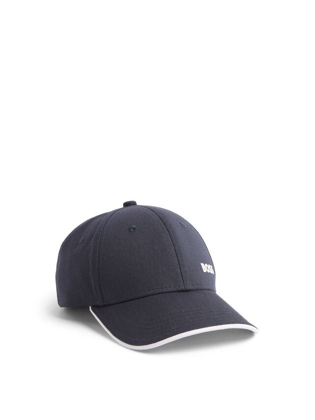 Cotton Twill Cap With Printed Logo