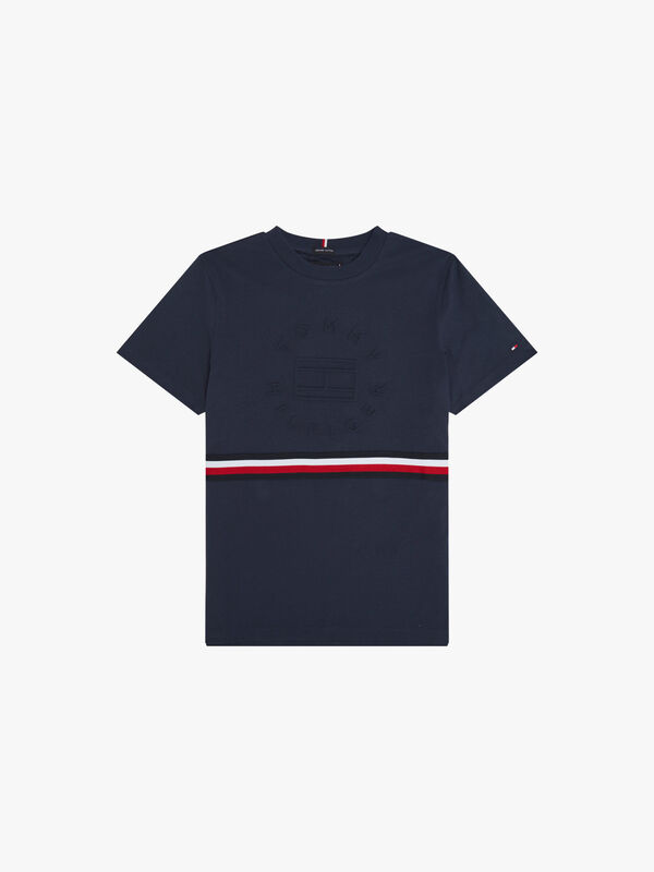 Global Stripe Embossed T-Shirt