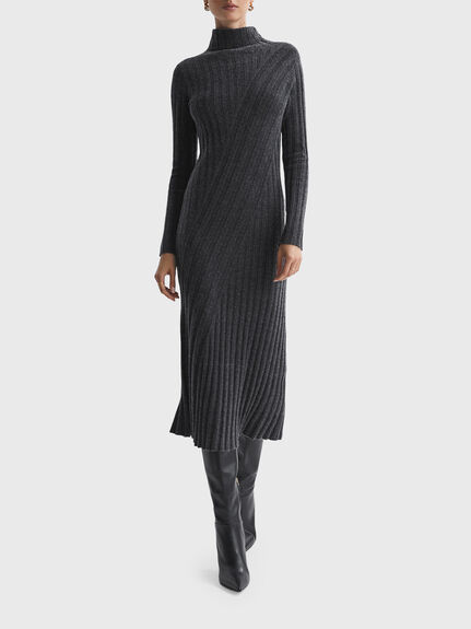 Cady Fitted Knitted Midi Dress
