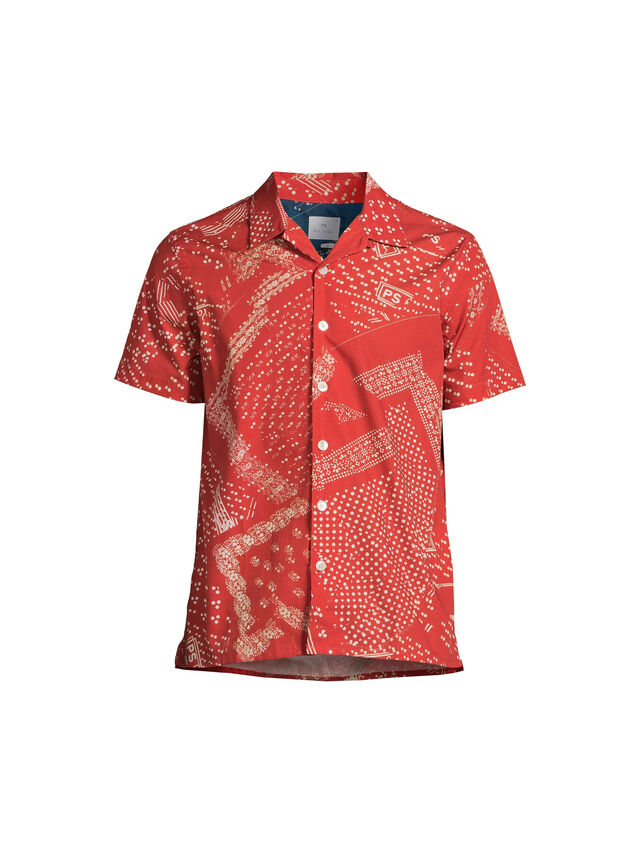 Paul Smith Printed Vacation Shirt Red