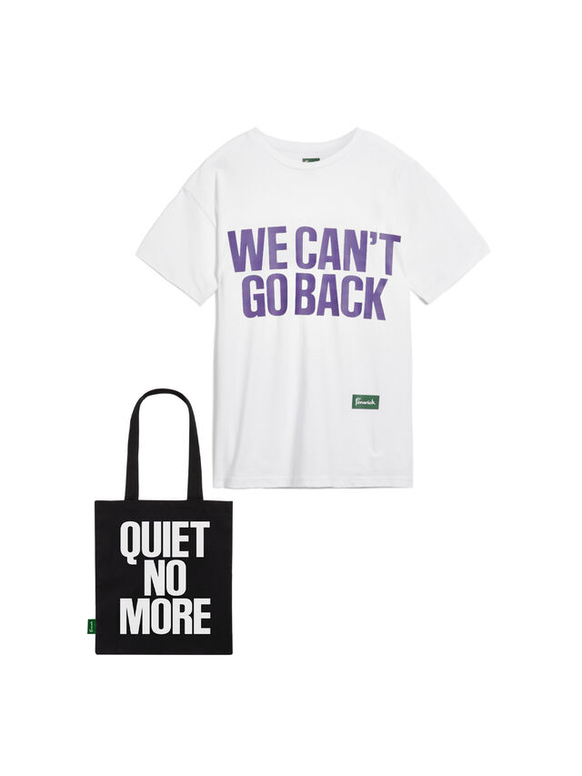 We Can't Go Back Unisex T-Shirt & Tote