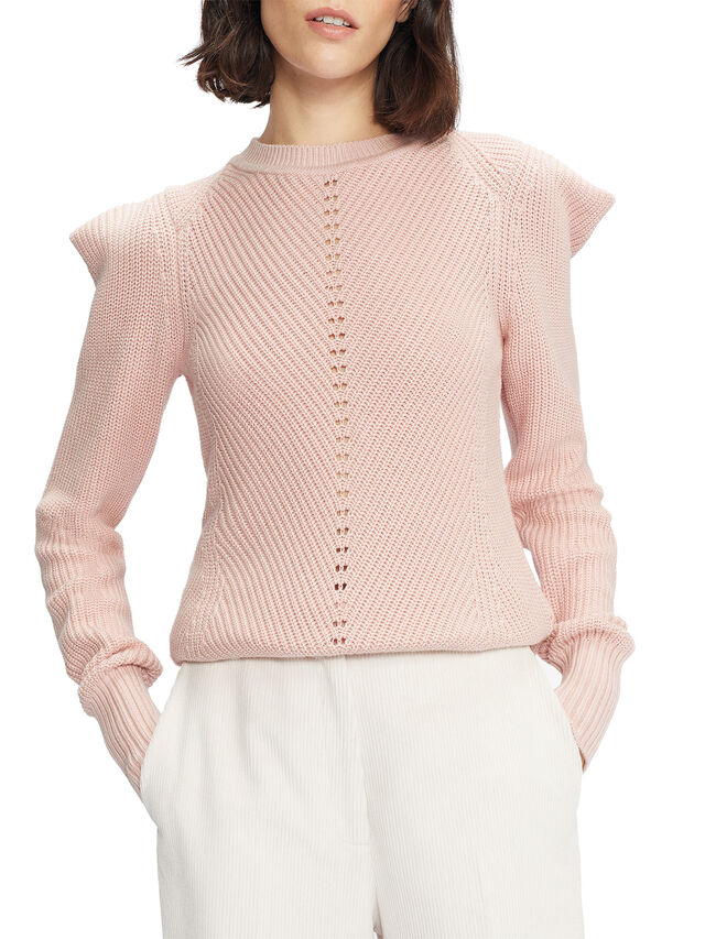 SUNNIIE Engineered Sleeve Detailed Sweater