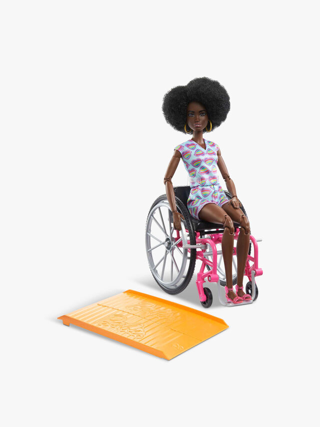 Doll with Wheelchair and Ramp