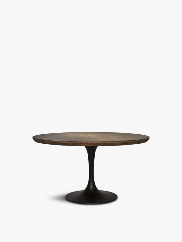 Talula Dining Table, Antique Brass