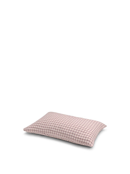 Elderberry Gingham Linen Pillowcases