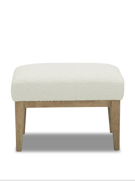 Anders Ivory Boucle Otto Footstool