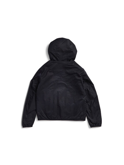 Blouson jacket with hood