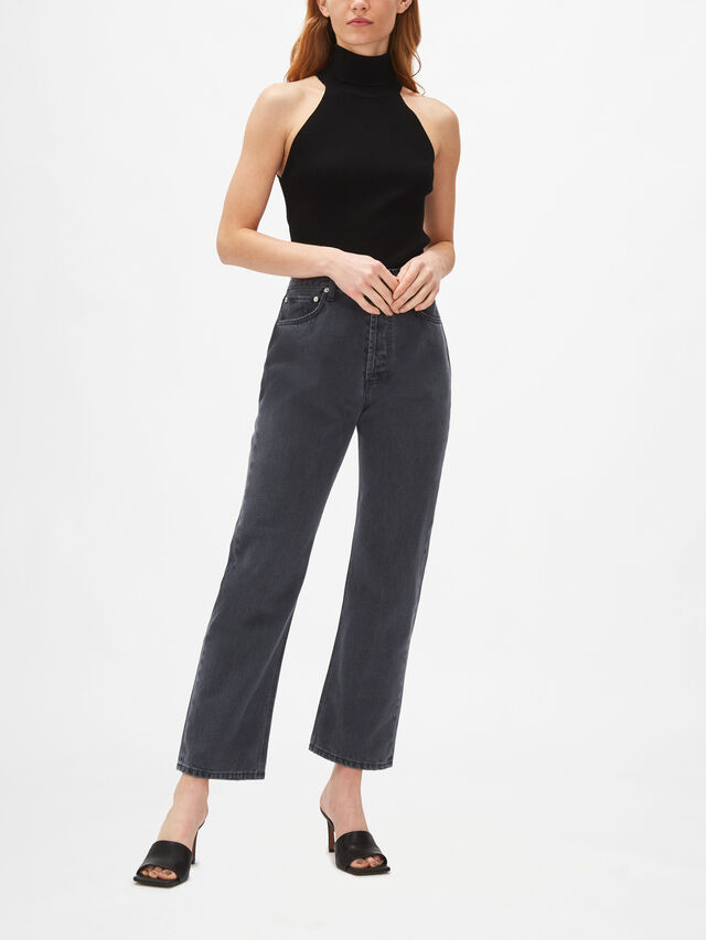 Fenwick Exclusive Relaxed Straight Leg Crop Jean
