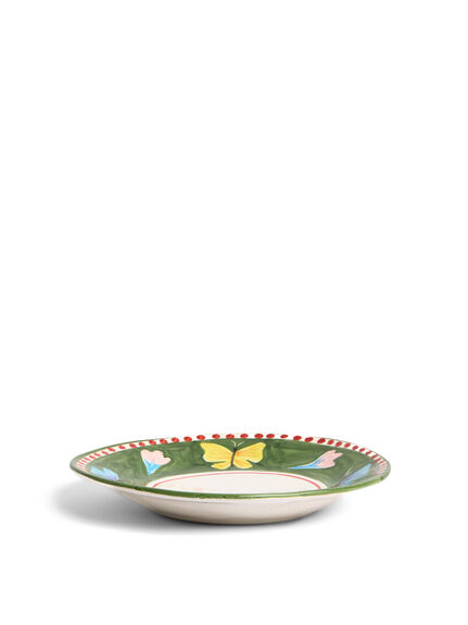 Materia Decorated Butterfly Dinner Plate