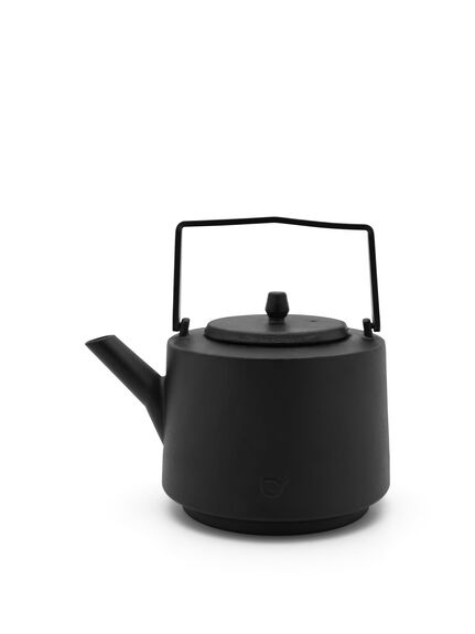 Hubei Design Cast Iron Teapot with 2 Porcelain Mugs Tea Set