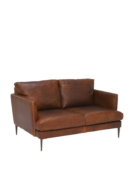 New Acacia Leather Loveseat