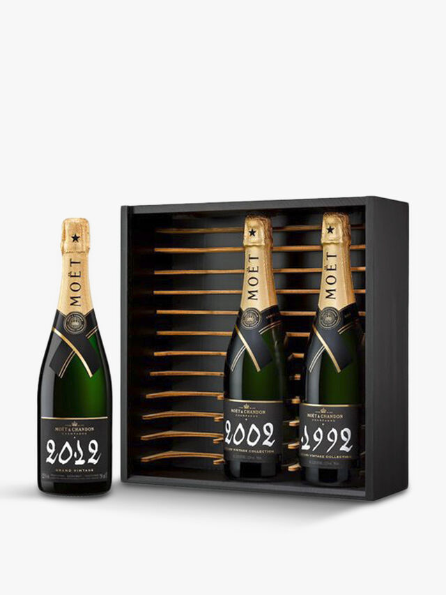 Grand Vintage 1992 2002 2012 Champagne 3 Bottle Gift Box 75cl