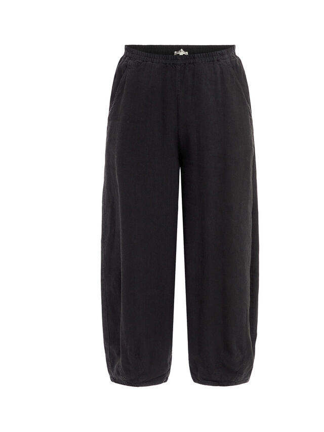 Heavy Textured Linen Twisted Bubble Trouser