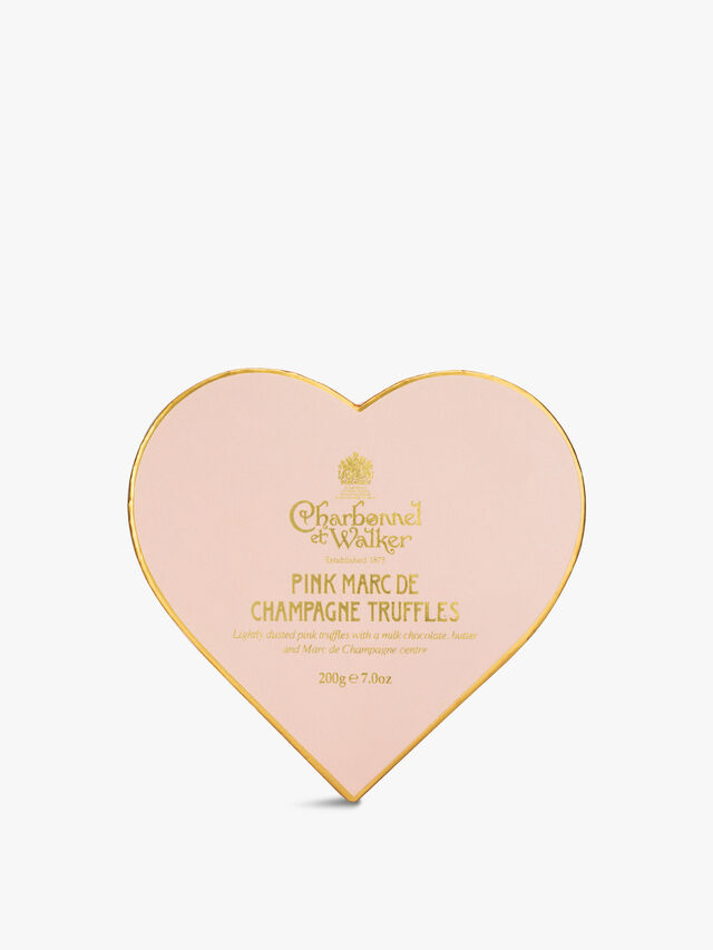 Pink Marc De Champagne Heart Box