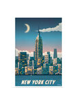 Alex Asfour New York City Travel Poster