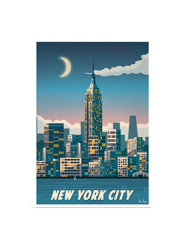 Alex Asfour New York City Travel Poster