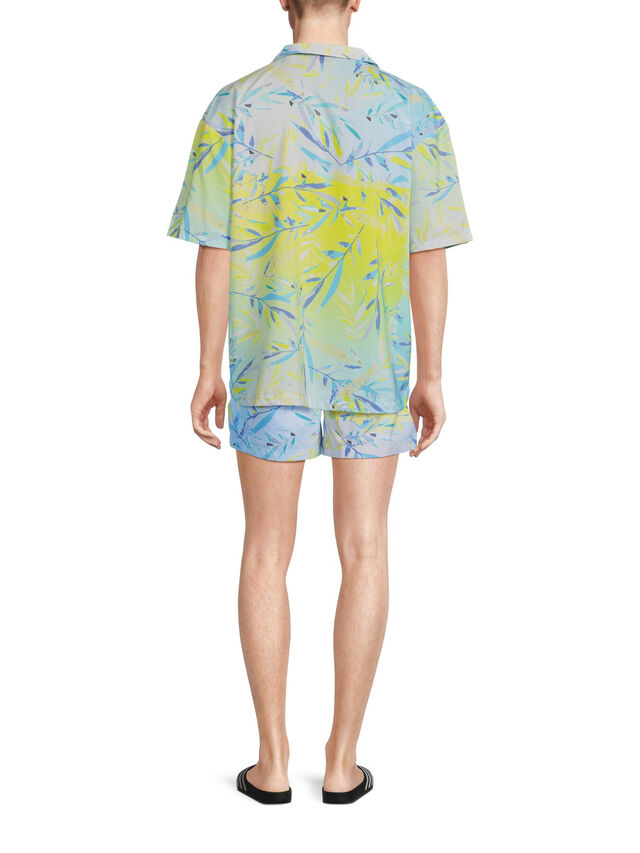 Relaxed-Fit Short-Sleeved Shirt In Printed Fabric