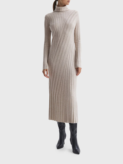 Cady Fitted Knitted Midi Dress