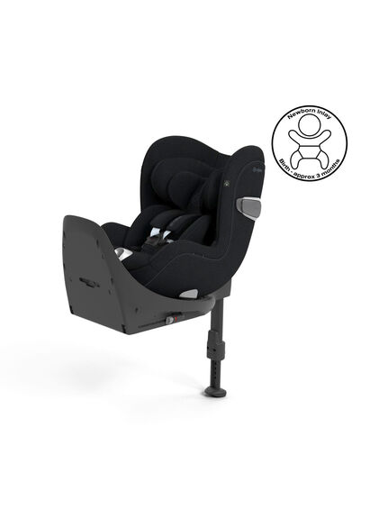 Cybex Sirona Gi i-Size Rotating Child Car Seat PLUS Fabric - Moon Black