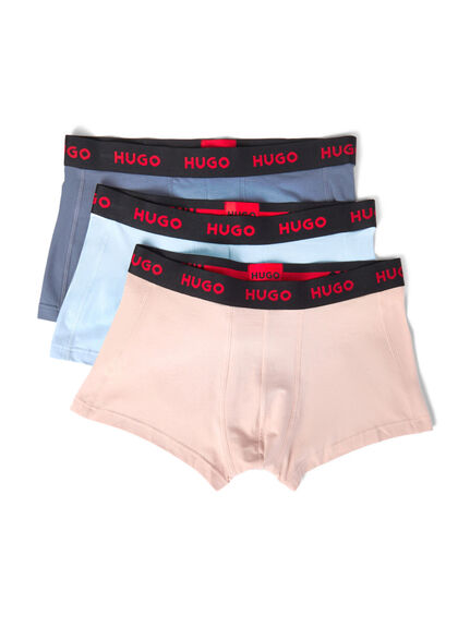 Three-Pack Of Logo-Waistband Trunks In Stretch Cotton