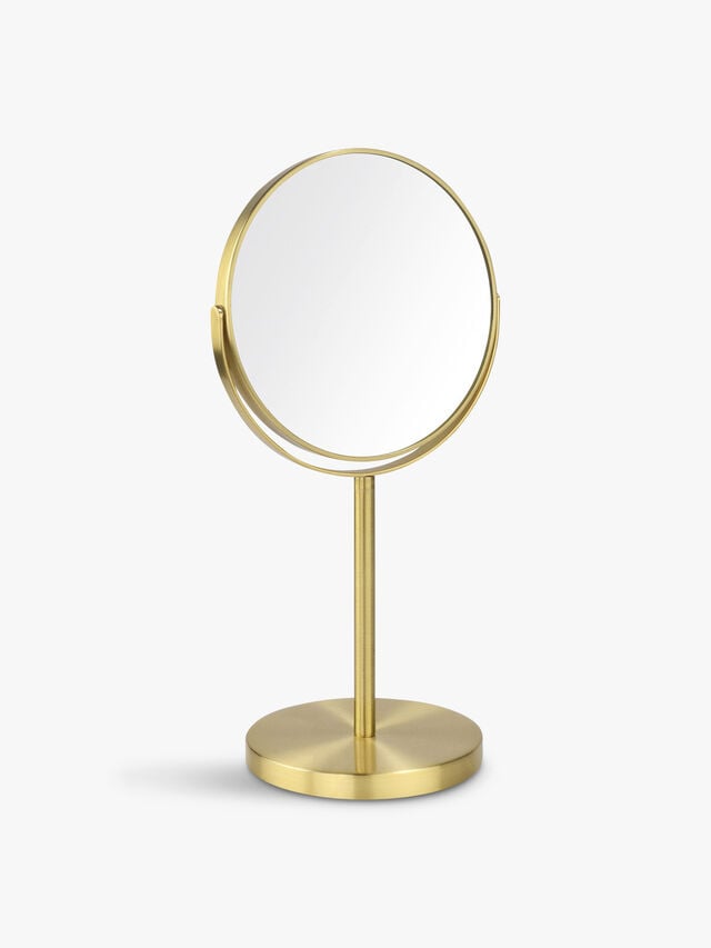 5x Gold Double-Sided Magnifying Mirror
