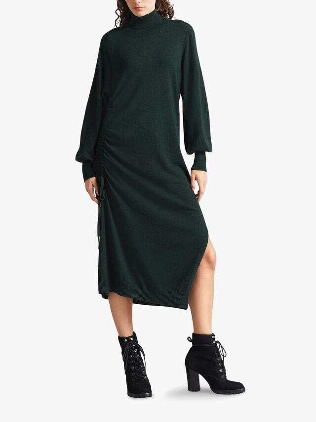 AAVVAA Knitted Dress With Ruched Side Detail