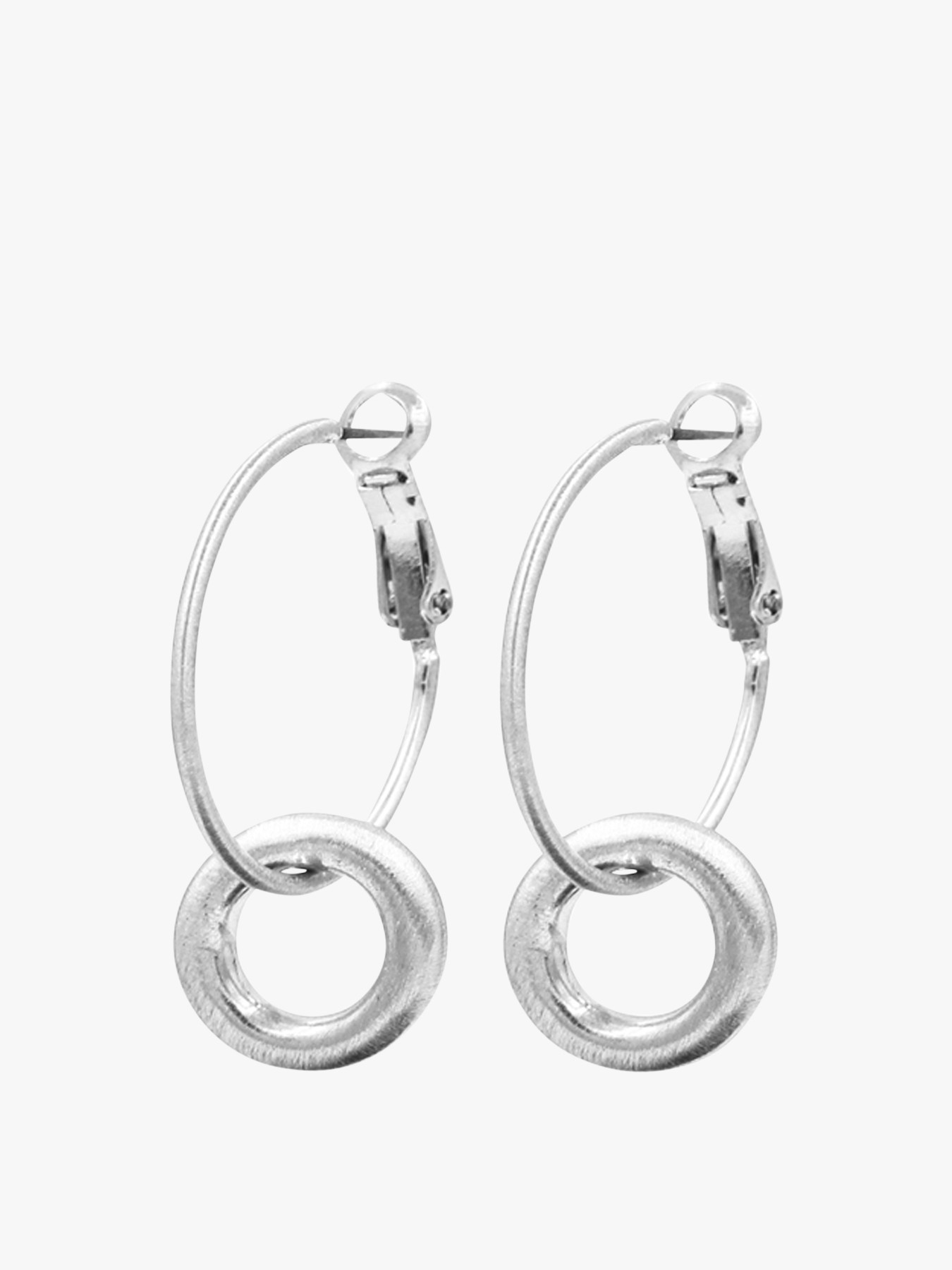 Women's Dansk Infinity Small Chunky Hoop Earring Silver Plating ...